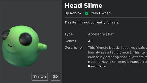 New How To Get Head Slime In Roblox Youtube