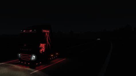 Thunderbolt Glowing And Standard Skin For Volvo Fh Papa