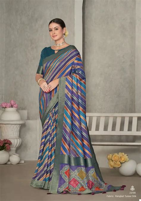 Mahotsav Eshani Rangkat Tussar Silk Wholesale Designer Saree