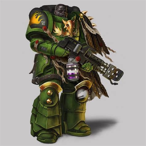 Salamanders Primaris Space Marine Fan Art Wh40k Warhammer40k