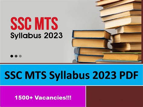 Ssc Mts Syllabus 2023 Pdf In Hindi Download Multi Tasking Non Technical Staff And Havaldar