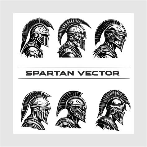 Spartan Warrior Face Vector Illustration - Etsy