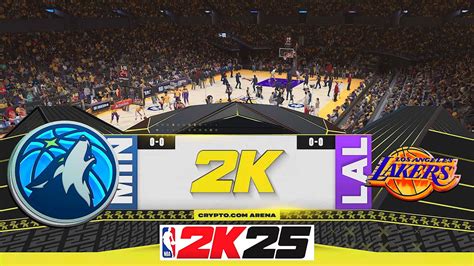 Nba K Preseason Gameplay Timberwolves Vs Lakers Anthony Edwards