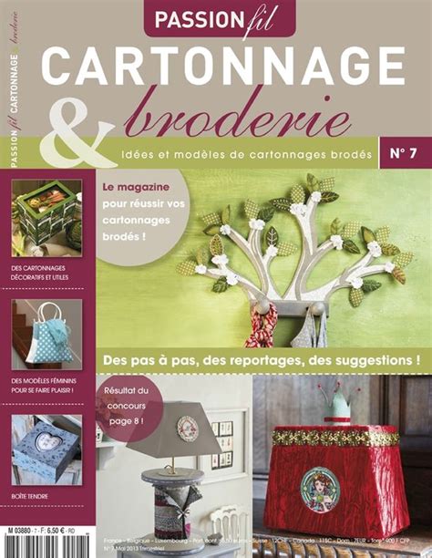 Le Nouveau Passion Fil Cartonnage Et Broderie Cadres Cartons