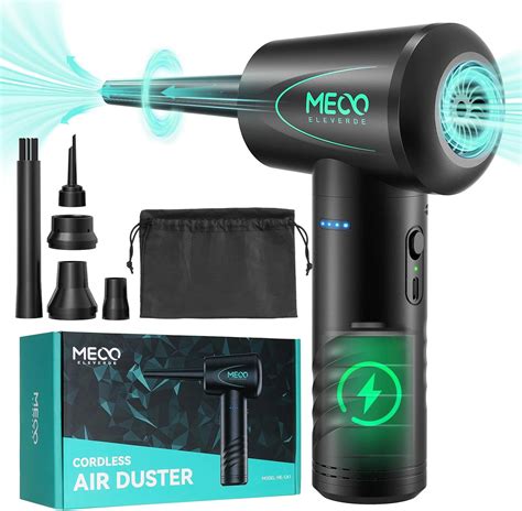 Meco Eleverde Compressed Air Duster Air Blower With Led Light 3 Gear To 100000rpm Electric