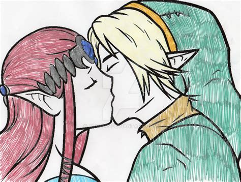 Zelda x Link The Kiss by Atom45 on DeviantArt