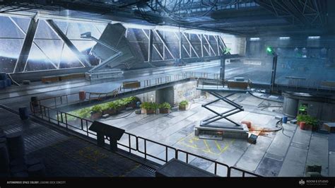 Abandoned Space Colony Concept Art