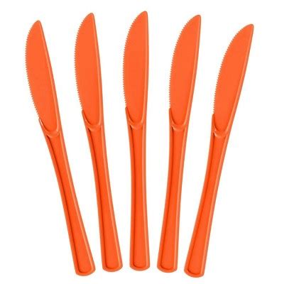 Exquisite Heavy Duty Orange Disposable Plastic Knives Ct Target