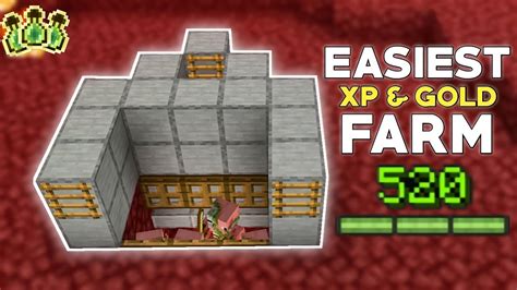 Easiest Xp And Gold Farm 1 19 Minecraft Bedrock Edition Youtube