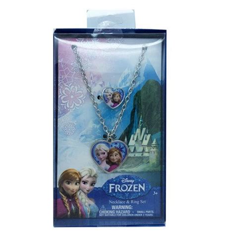 Disney Frozen Jewelry Set With Necklace Ring