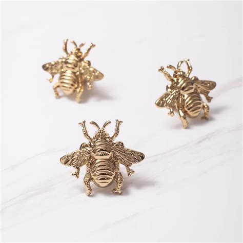 Bee Knobs Bumble Bee Knobs Gold Bee Knobs Silver Bee Knobs Brass