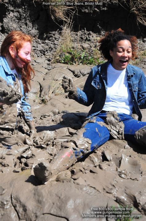 Blue Jeans Bristol Mud The Girls From Langstonedale Playing In The