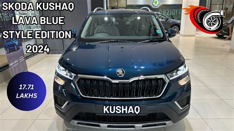 Skoda Kushaq Lava Blue Edition 2024 Walk Around All Details Explained