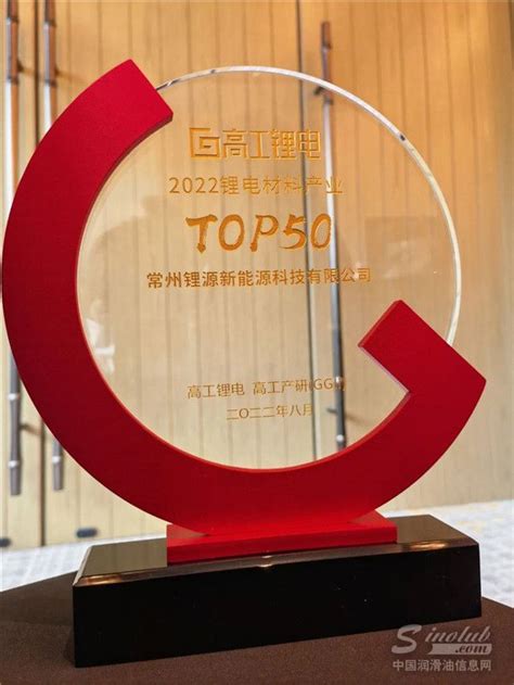 【龙蟠科技】常州锂源获评“2022锂电材料产业top50”企业 动态 润滑油信息网