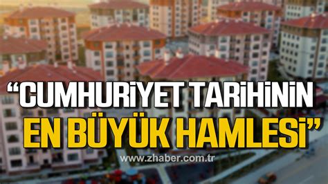 Bozkurt Ereğli ye Cumhuriyet tarihinin en büyük sosyal konut hamlesi