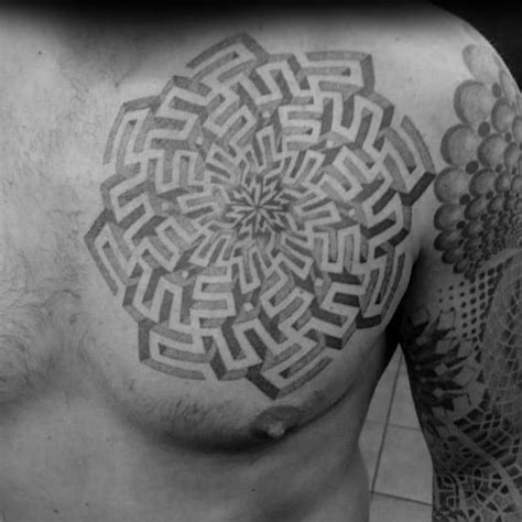 Labyrinth Tattoo Designs For Men Maze Ink Ideas