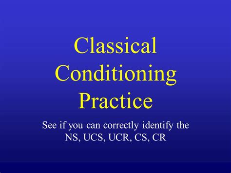 Classical Conditioning Practice Worksheet Doc Psychology Worksheets Library