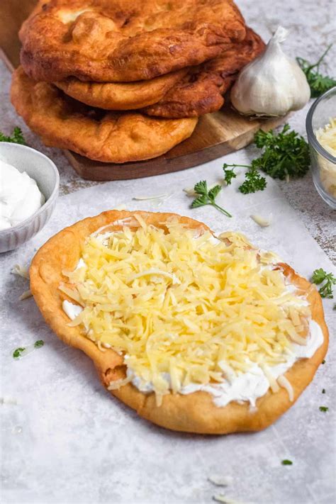 Hungarian Langos Recipe - A Street Food Staple!- The Foreign Fork