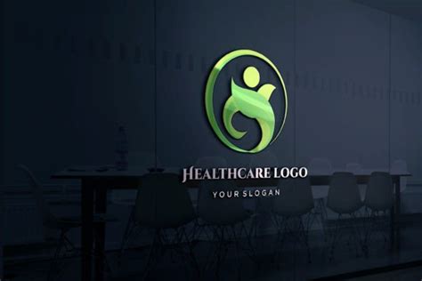 Healthcare Logo With Mockup File Graphic By Danier Bawanoori Creative