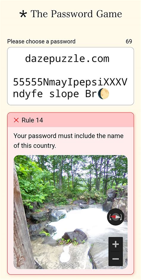 The Password Game Rule 14 Country