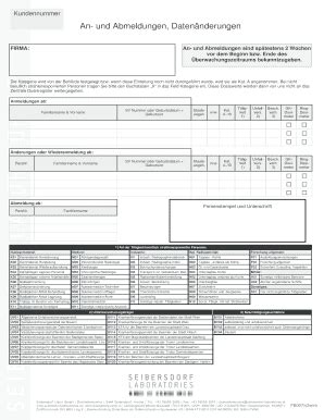 Ausfüllbar Online seibersdorf laboratories TLD Anmeldung Abmeldung