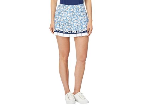 Lilly Pulitzer Annora Skort Upf 50 Lunar Blue Palm Beach Petals