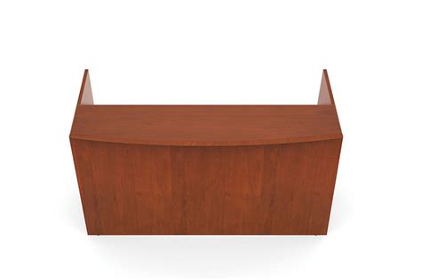 Paprika Cherry Bow Front Reception Desk Ruby By Cherryman