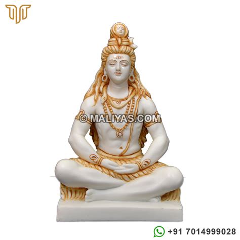 Artificial Marble Meditation Lord Shiva Statue Manufacturers Of