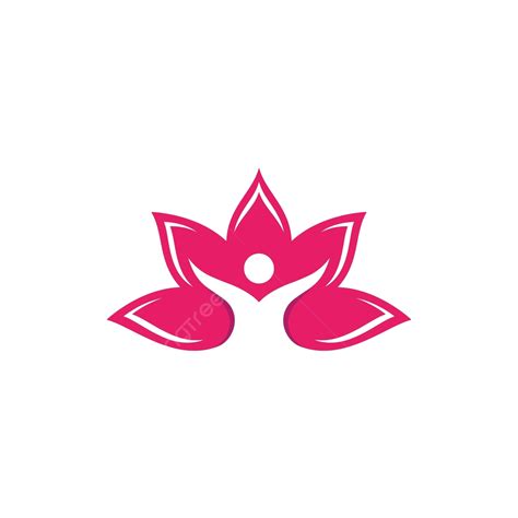 Beauty Lotus Flower Vector Icon Meditation Asian Lotus Vector