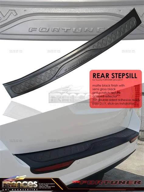 FORTUNER 2016 2020 REAR BUMPER PROTECTOR REAR STEPSILL Rear Step Sill