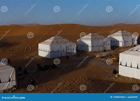 Morocco desert camp stock photo. Image of haddou, camp - 129587628