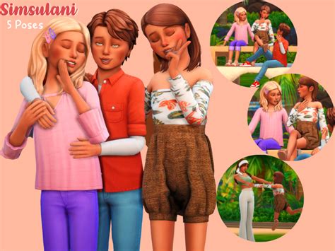 Sibling Pose Pack Sims 4 Children Sims 4 Toddler Sims 4 Themelower