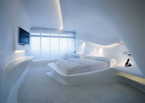 Zaha Hadid Futuristic Bedroom Zaha Hadid Interior Hotel Style Bedroom