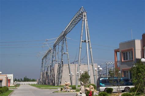 Hot DIP Galvanized Electric Power Transmission Towers Kv Substation Steel Structure Hot DIP