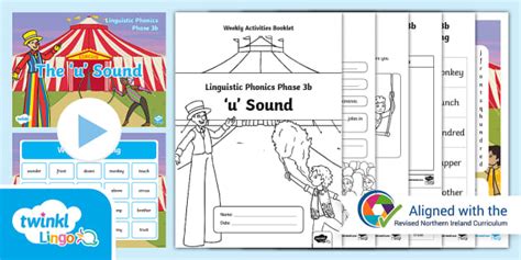 Ni Linguistic Phonics Phase 3b U Sound Activities Pack