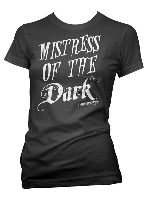 Womens Mistress Of The Dark Tee By Aesop Originals Black