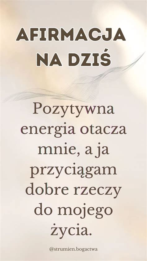 Afirmacja na dzień dzisiejszy Affirmations Manifestation