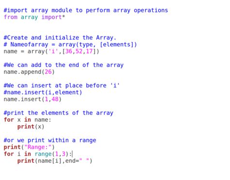 Python Setting An Array Element With A Sequence Inbobillox