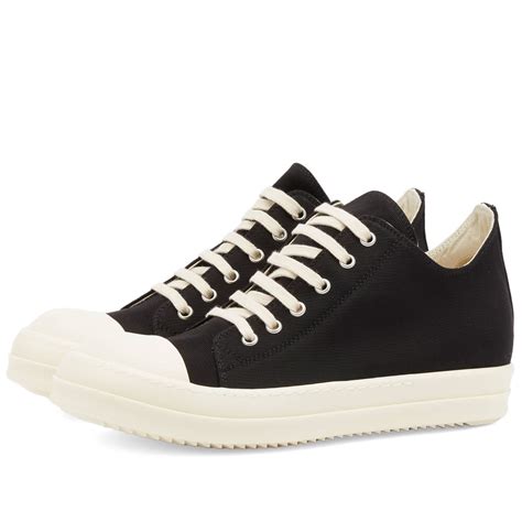 Rick Owens DRKSHDW Low Sneaks Sneaker Black Milk END