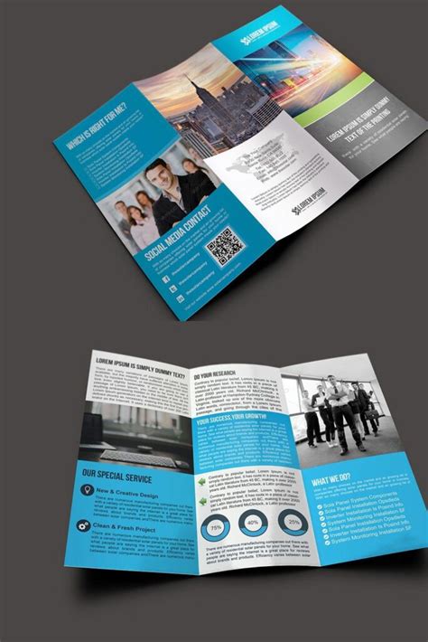 A4 Trifold Business Brochure MasterBundles