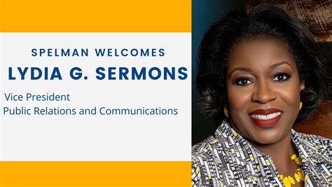 Spelman Welcomes Lydia G Sermons Vice President Of Public Relations And Communications