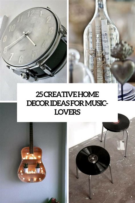 25 Creative Home Decor Ideas For Music Lovers Cover Shelterness Music Room Decor Music