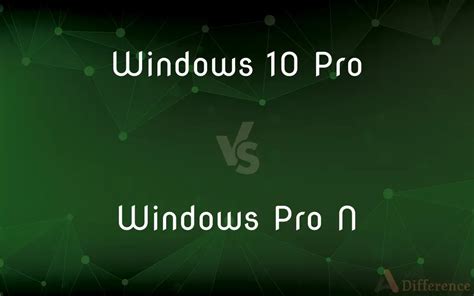 Windows Pro Vs Windows Pro N Whats The Difference