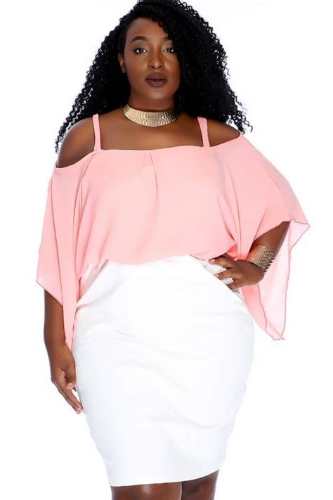 Sexy Peach White Sleeveless Aline Plus Size Casual Dress Plus Size