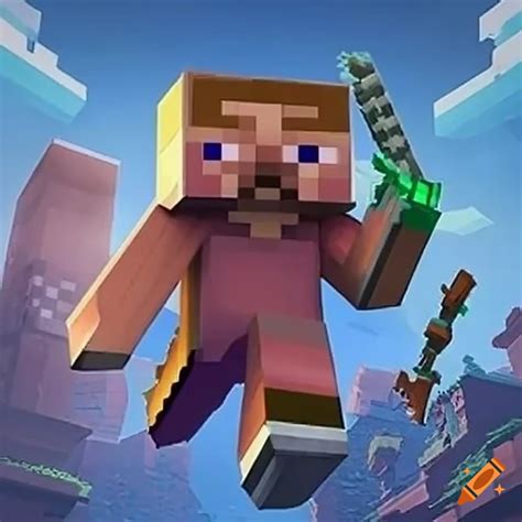 Minecraft Ps4 Game Cover Art On Craiyon