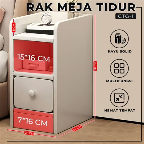 Jual Meja Nakas Minimalis Lemari Kabinet 3 Susun Laci Rak Kabinet