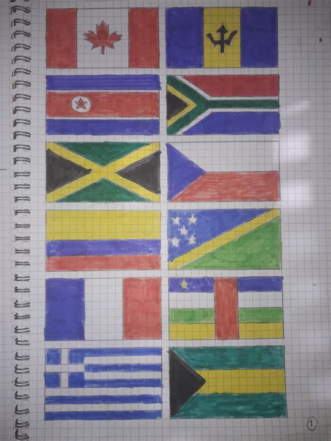 All country flags Drawings : r/vexillology