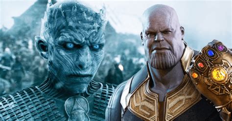 Avengers Endgame Y Game Of Thrones Thanos Vs Night King Hermanos