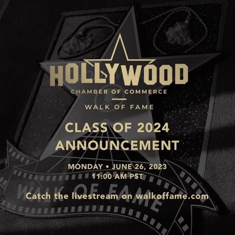 Hollywood Walk Of Fame Class Of 2024 Announced By Walk Of Fame Chair