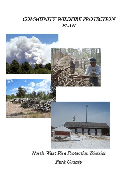 Fillable Online Community Wildfire Protection Plan North West Fire Fax Email Print Pdffiller